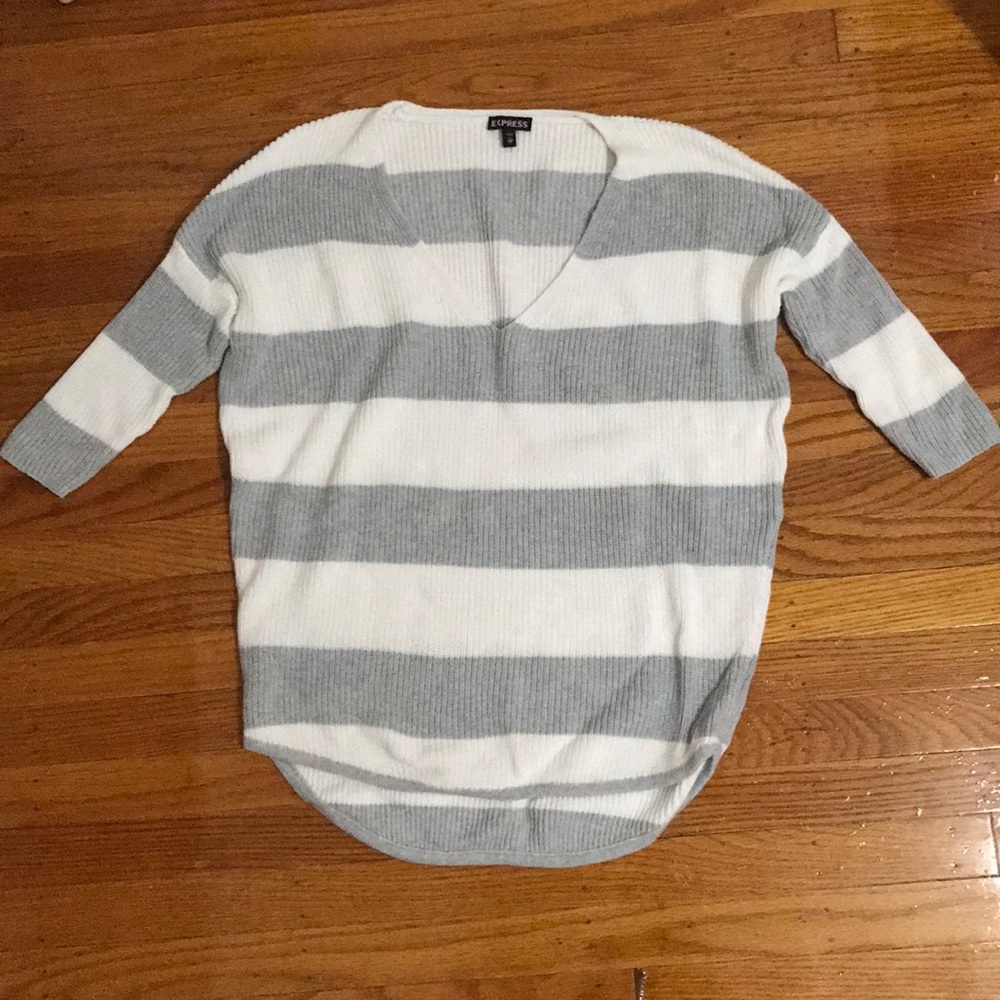 Express oversize v-neck sweater